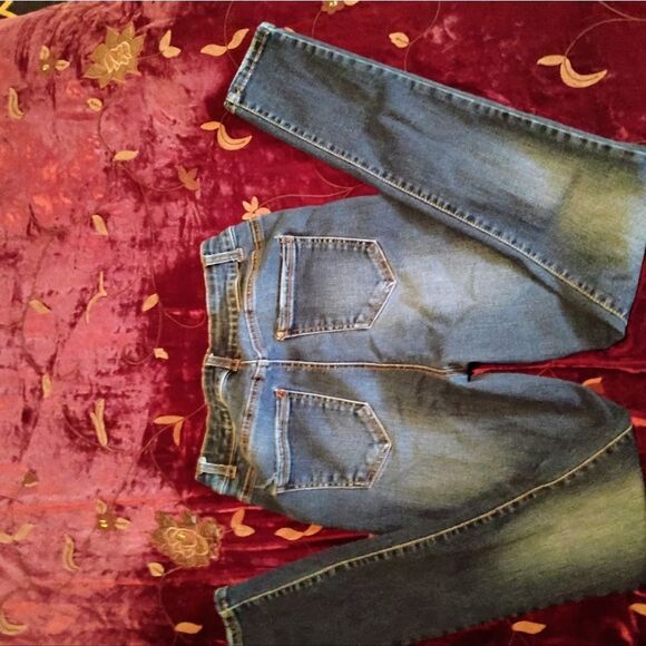 Wax Jean Blue Skinny Jeans with Distressed Details - Picture 3 of 13